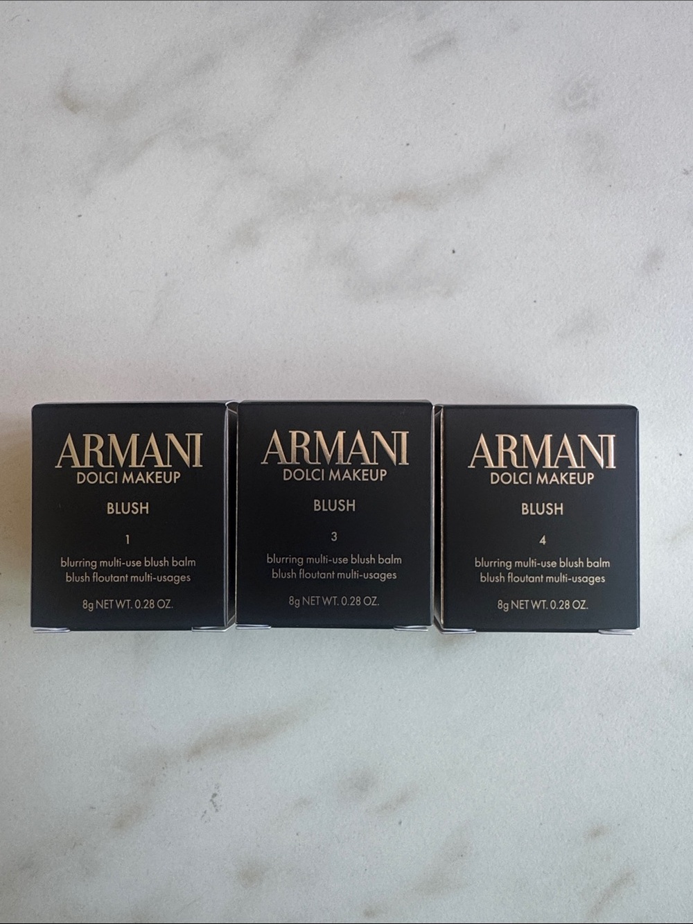 Armani beauty Blush Trio - Rose Blush, Apricot Blush, Cinnamon Blush